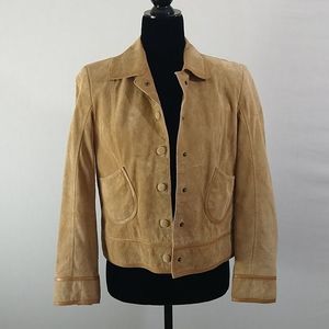 Liz Claiborne Brown Suede Lined Jacket